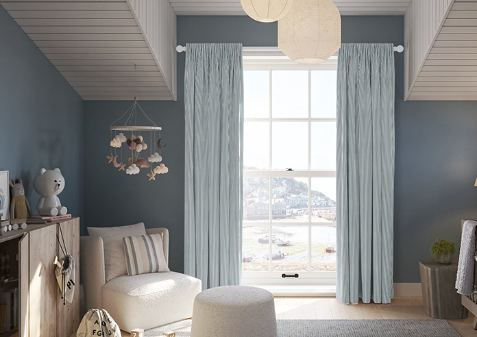 Nautical Stripes, Salt Black - Made to Measure Curtains - Image 3